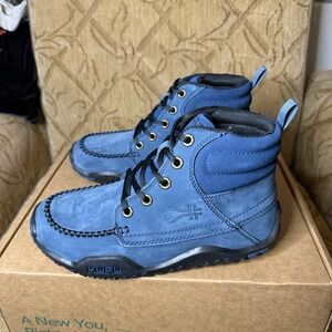 KURU Quest Women's Navy Leather Ankle Lace Up Camp Hiking Boots Size 7.5